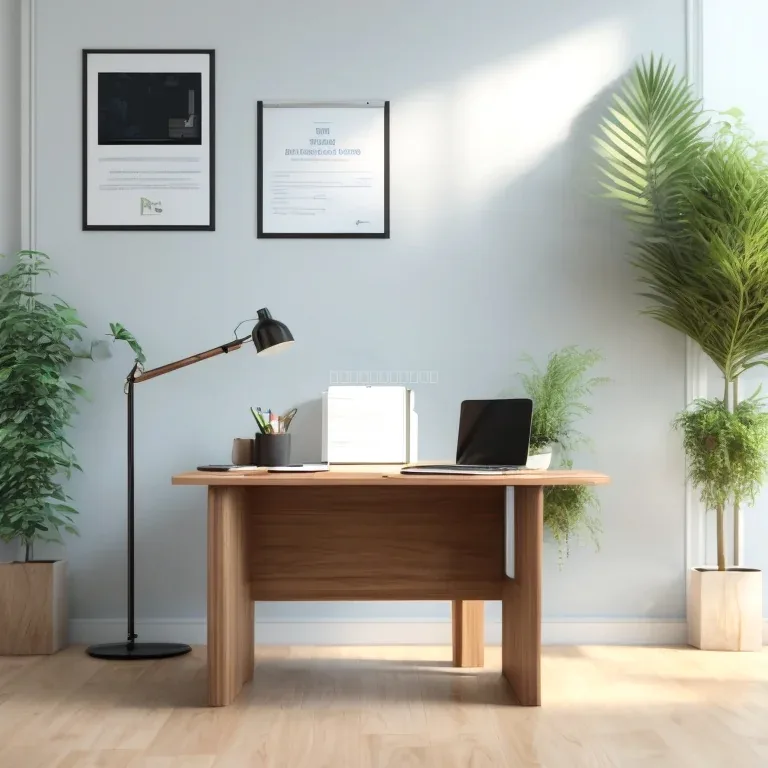 Reception desk at coriomo notary office